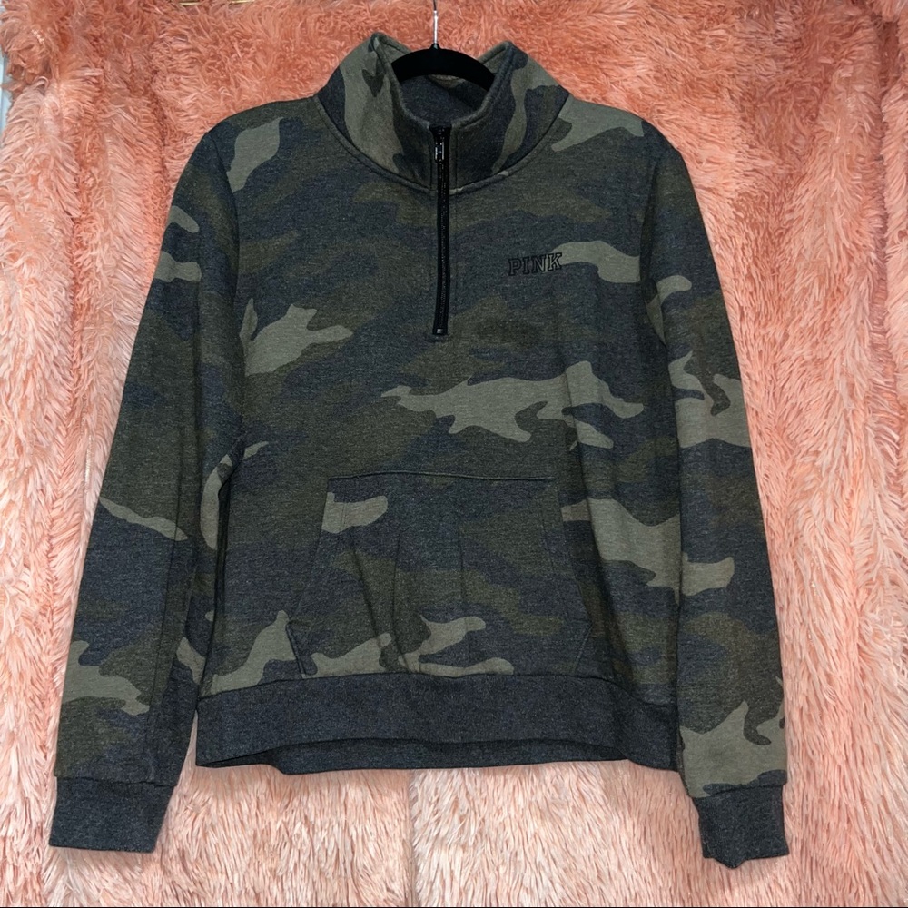 Pink By Victoria's Secret Camo Crew Neck Sweater